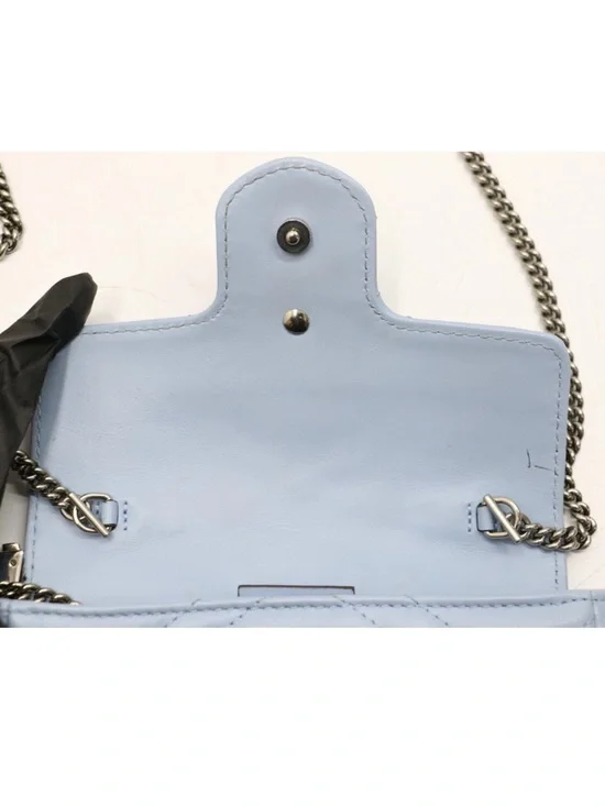 Gucci Calfskin Matelasse Super Mini GG Marmont Shoulder Bag - Picture 6 of 9